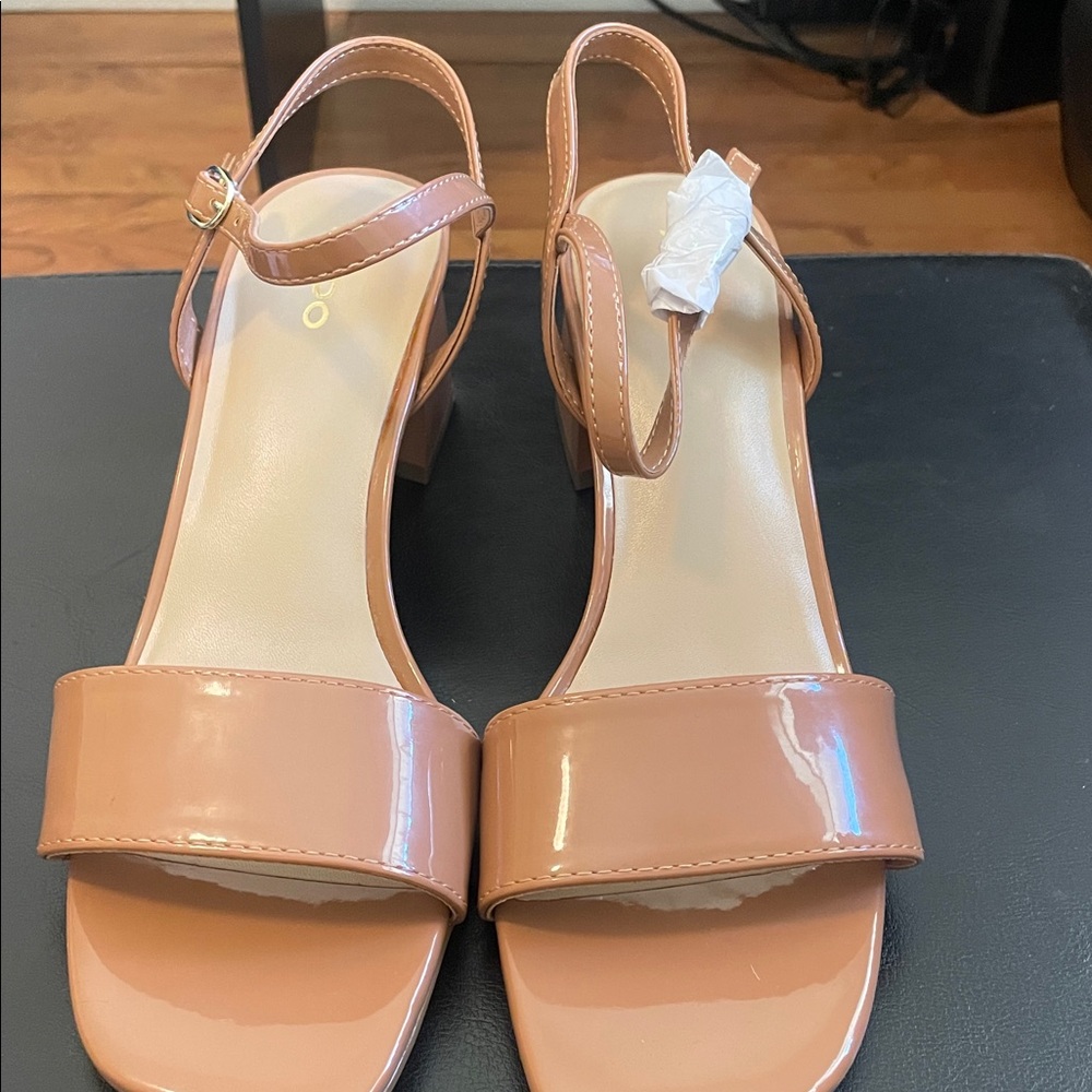 Aldo Chic Tan Strappy Heels